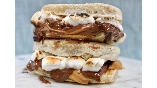 'Peanut Butter S’mores English Muffin Panini' Recipe