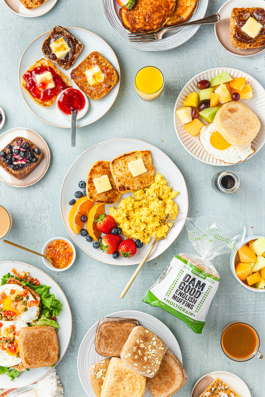 "Multigrain" Sourdough English Muffins